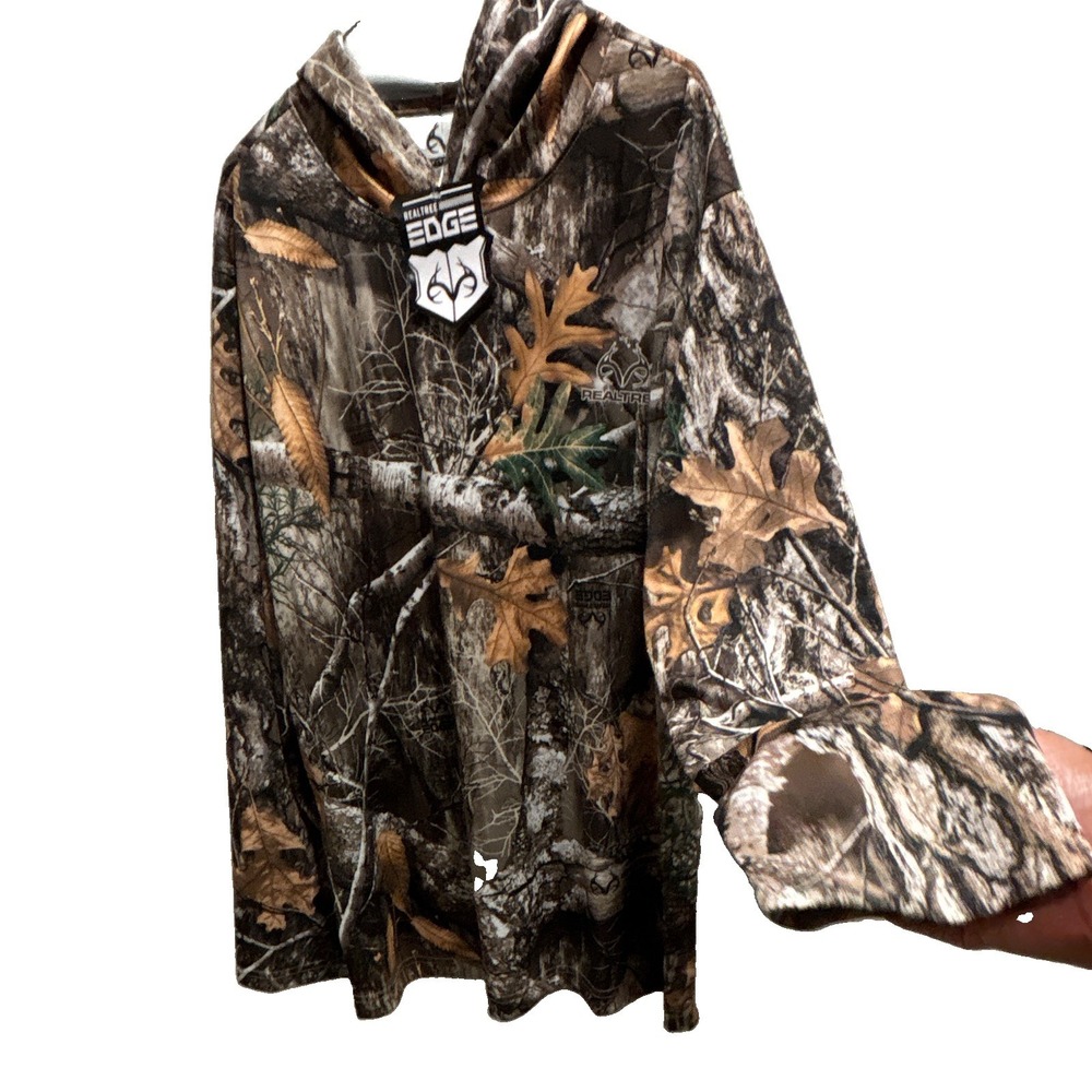 NWT Realtree Camo Performance Hoodie Realtree EDGE® hunting outdoors Men's 2XL